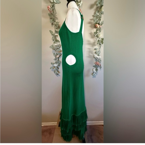 Johanna Ortiz Cultural Roots Netted & Fringe-Hem Maxi Dress - Picture 7 of 11